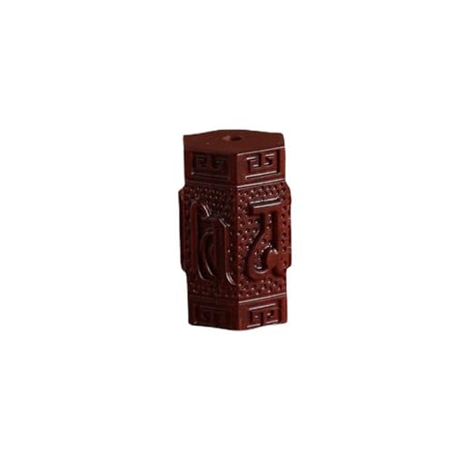 Antique Pendant Wooden Statue Accents Zen Meditation Wood Sculpture Decor for Living Room Spa Or Yoga Studio Centerpiece Books Living Room Bedroom Ornament
