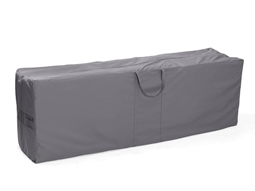 Covermates Cushion Storage Bag - Weather Resistant Polyester, Weather Resistant, Water Resistant Zipper, Cover Accessories, 75W x 18D x 26H, Charcoal - color: Elite Charcoal Polyester, size: 75W x 18D x 26H