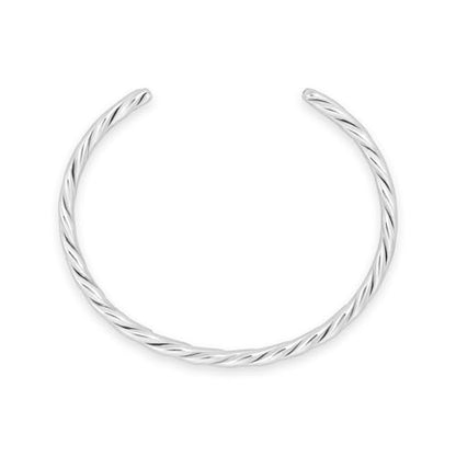 COBI Minimalist Stainless Steel Bracelet, Polished Chunky Open Bangle,Twisted Rope Cuff Bracelet, Durable Hypoallergenic Stackable Jewelry 5.6/5.7/5.9 Inch - style: Engraved Cuff - Silver