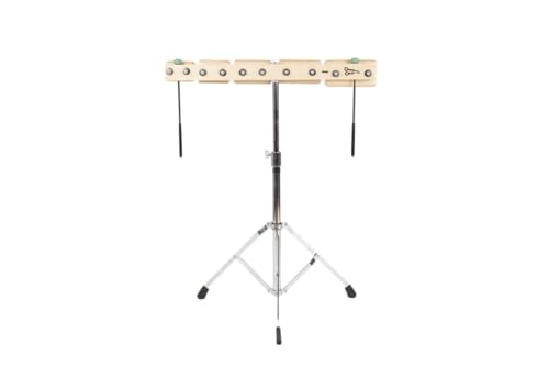Basic Beat BBTB5 Temple Blocks Set - Quality Sound, Durable Construction, Perfect for Classroom and Band Music