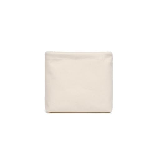 Foldable Storage Bins with Lids Cotton Canvas Rectangular Storage Box Ideal for Organization Lightweight and Durable (5.12 x 5.12 x 4.72) - size: 5.12 x 5.12 x 4.72"