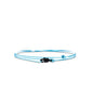 Made by Nami Nautical Rope Bracelet for Men Waterproof & Adjustable Wrap String Bracelets with Snap Hook Gift for Him - color: Light Blue Black