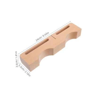 Kisangel Wooden Frog Instrument with Mallets Light Yellow Percussion Block for Adults Ergonomic Design for Comfortable Handling for Musical Education and Events
