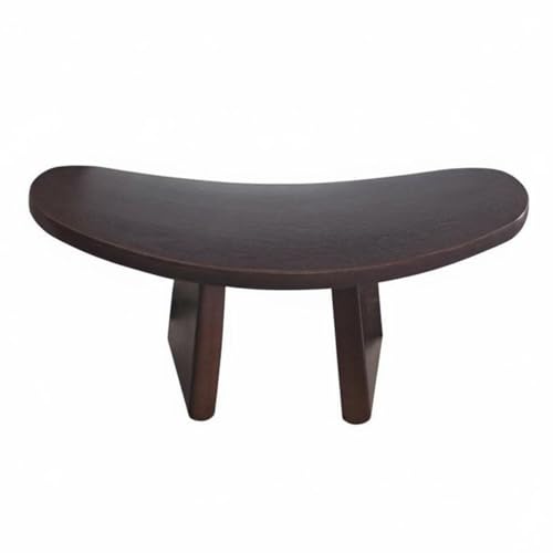 Qianly Wooden Kneeling Bench Solid Wood Ergonomic Meditation Bench Alignment Support Wooden Kneeling Stool for Meditators, Beginners, Travel, Outdoor, Walnut, S - color: Walnut, size: Small