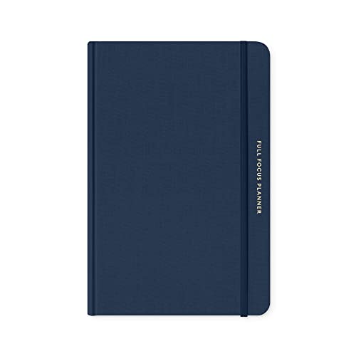 Full Focus Navy Linen Planner by Michael Hyatt - The #1 Daily Planner to Increase Focus, Eliminate Overwhelm, and Achieve Your Biggest Goals - Hardcover - color: Navy