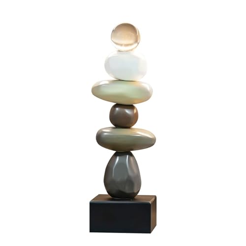 Statues Ornaments Zen Stacked Stone Ornament,Office Relaxing Yoga Meditation Accessories Indoor/Outdoor Decoration. Sculpture Figurines Ornaments