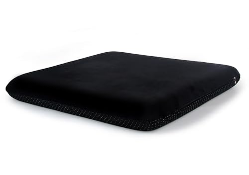 Sigmat Recliner Cushion for Elderly with Memory Foam 22x22x3 Inches Large Square Seat Cushion for Recliner Chair, Floor Pillow, Truck Seat Cushion Black - color: Black, size: 22x22x3 In