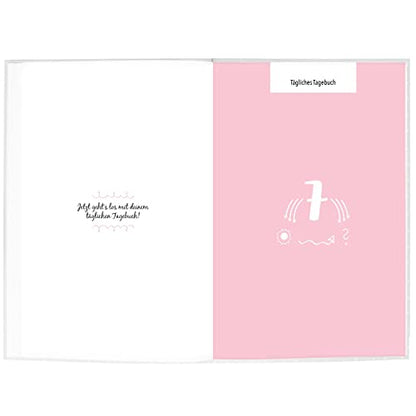 CUPCAKES & KISSES® Diary I The Day in 7 Short Questions I Guided Journal for Motivation, for More Mindfulness and Confidence I DIN A5 Diary
