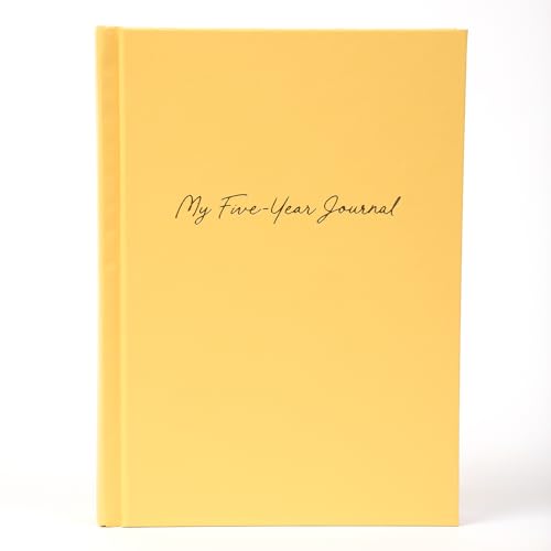 LifeStory Publishing Hard Cover 5 Year Journal | The Easiest to Use Five Year Journal | Quick and Easy Five Year Daily Journal System | 6x8.25 Inch Size (Yellow) - color: Yellow