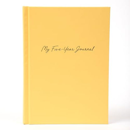 LifeStory Publishing Hard Cover 5 Year Journal | The Easiest to Use Five Year Journal | Quick and Easy Five Year Daily Journal System | 6x8.25 Inch Size (Yellow) - color: Yellow