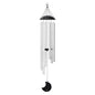Moon Meditation Chimes for Relaxing Sound Healing, 2-YEAR WARRANTY - color: Silver, size: Large, style: Set