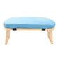 ZJchao Wooden Meditation Bench Detachable Ergonomic Kneeling Stool for Yoga and Meditation with Soft Cushion and Carry Bag Solid Wood Cotton Home Practice (Blue) - color: Blue