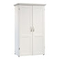 Sauder Miscellaneous Storage Craft & Sewing Armoire, L: 35.11" x W: 21.81" x H: 61.58", Glacier White finish - color: Glacier White