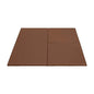 ECR4Kids SoftZone Play Patch Activity Mat Squares, Modular Playmat, Chocolate, 4-Pack - color: Chocolate