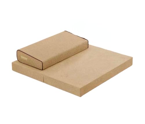 Square Handcrafted Meditation Mat,Portable Foldable Floor Cushion Outdoor Coconut Fibre Linen Yoga Cushion(Size:70x70cm(28x28inch),Color:Beige-2) - color: Beige-2, size: 70x70cm(28x28inch)