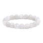 Justinstones Gemstone Crystals Chakra Beads Bracelet Crystal Healing 10mm Round Stretchable Bracelet for Her Gift - color: Faceted Moonstone