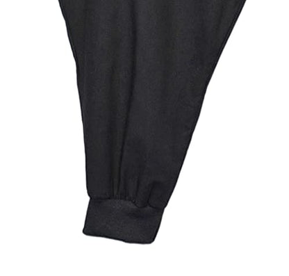 CLANMILUMS Men's Cotton Harem Pants Casual Loose Hippie Drop Crotch Trouser - color: Black1, size: 3X-Large