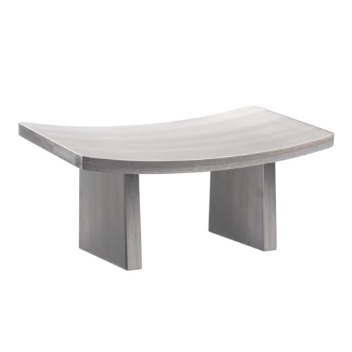 Meditation Bench | Wide & Tall Sturdy Stable Cross Legged & Kneeling Stool | Easy on HIPS and Knees | Prayer Bench | Lightweight Sustainable Bamboo Stool