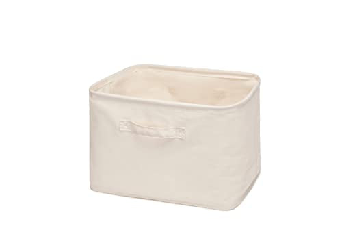 Decorative Basket Rectangular Fabric Storage Bin Organizer Basket with Handles for Clothes Storage (14.5 x 10.2 x 10.2, Beige) - size: 14.5 x 10.2 x 10.2''