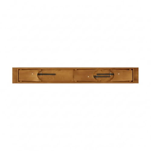 Vineyard 7' Barrel Brown Wood Folding Bench 12" x 84" - size: 84"