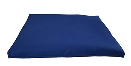 Round Zafu and Zabuton Meditation Cushion Set (2pc) - color: Royal Blue