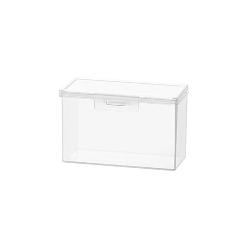 Multifunction Home Portable Container Desktop Storage Box Organizing Box Photo Storage Box Card Organizer Transparent Organizer Box(Transparent) - color: Transparent