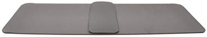 Fitvids All Purpose 1/2-Inch Extra Thick High Density Anti-Tear Exercise Yoga Mat and Knee Pad with Carrying Strap, Multiple Colors - color: Gray