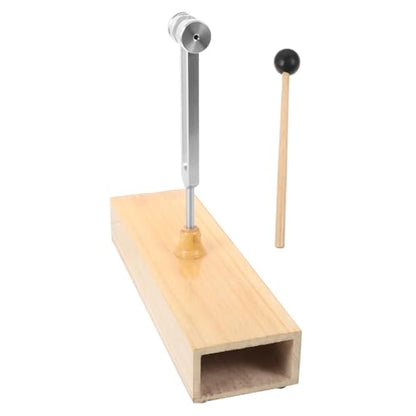 C128hz Aluminum Alloy Tuning Fork Wooden Sound Box for Sound Healing Meditation