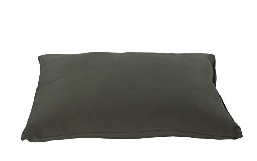 Buckwheat Zafu, Zabuton and Support Meditation Cushions Set (4Pc) - color: Olive