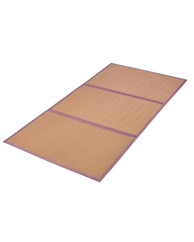 VEVOR Japanese Tatami Mat, Twin XL - 39'' x 80'' Foldable Handwoven Rattan Tatami Mat, Non-Slip & Easily Cleaned Tatami Mattress, Summer Breathable Tatami for Sleeping, Meditation, Yoga - color: Handwoven Rattan, size: Twin XL - 39'' x 80''