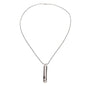 ANGGREK Whistle Necklace, Necklace Anxiety Relief Necklace Meditation Necklace Stainless Steel Whistle Necklace for Men Women - color: Silver