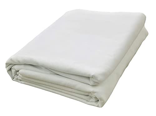 AK TRADING CO. Muslin Fabric/Textile Bleached - Draping Fabric - Bleached White 1 Yard Medium Weight - 100% Cotton (60in. Wide) - color: Bleach White, size: 1 Yard