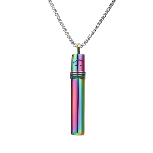 528 hz Breathing Necklace, Anxiety Necklace, 528 hz Whistle Breathing Necklace for Meditation Tuning Tools, Mindful Calming Stress Relief for Women, Men - color: Multi color