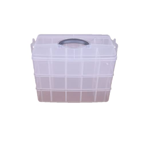 Multi-function Large 2 layer Removable, Plastic Storage Box Cosmetics Jewelry