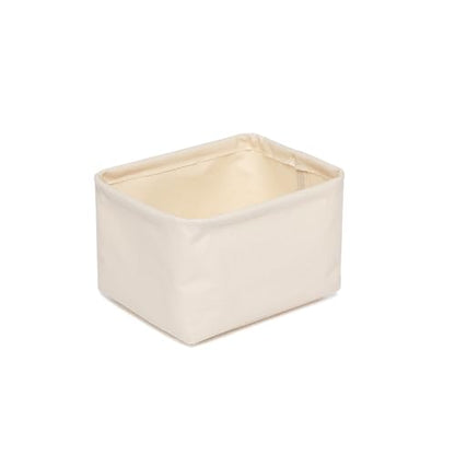 Foldable Storage Bins with Lids Cotton Canvas Rectangular Storage Box Ideal for Organization Lightweight and Durable (7.48 x 5.91 x 4.72) - size: 7.48 x 5.91 x 4.72"