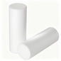 Cylinder Bolster Pillow Insert Set of 2, Bedding Round Pillows Inserts for Indoor and Outdoor Foam Filled, Only Insert (White, 6 * 17in)