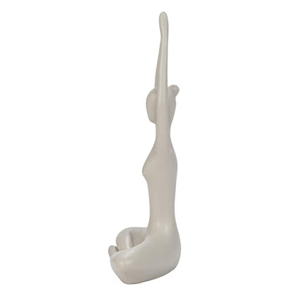 Bloomingville Yoga Figure and Glass Votive Candle Holder Set, Multicolor, Set of 7