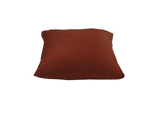 Buckwheat Zafu, Zabuton and Support Meditation Cushions Set (4Pc) - color: Clay