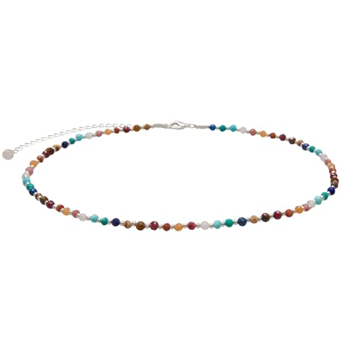 Lotus and Luna 3MM Necklace - size: Standard 14''-17'', style: Master Healer (Silver)