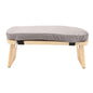 Wooden Meditation Bench Ergonomic Detachable Soft Cushion for Yoga Meditation Stool for Home Yoga Practice and (Grey) - color: Grey