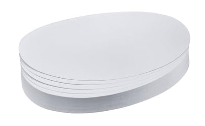Franken UMZ 1119 04 Prompt Cards Oval 11 x 19 cm 130 GSM Pack of 500 Yellow 500 Stück Light Blue - color: Light Blue, size: 500 Stück