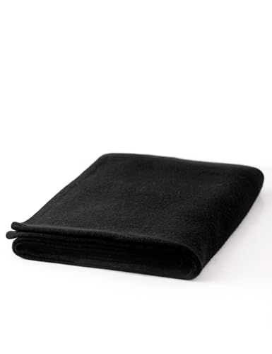 Soft Cashmere Blend Wrap Chic Scarf Stole for Women Wayfarer Travel Extra Large 87"x28" - color: Black