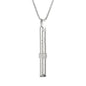 Breathing Easy Necklace, Mindfulness Breathing Stainless Steel Pendant for Stress Relief, Anxiety Management & Smoking Cessation Aid, Intricate Engraving for Men Women - color: Rotating Fidget Ring-Sliver