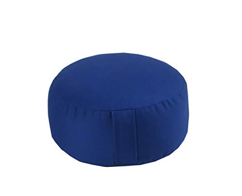 Round Zafu and Zabuton Meditation Cushion Set (2pc) - color: Royal Blue