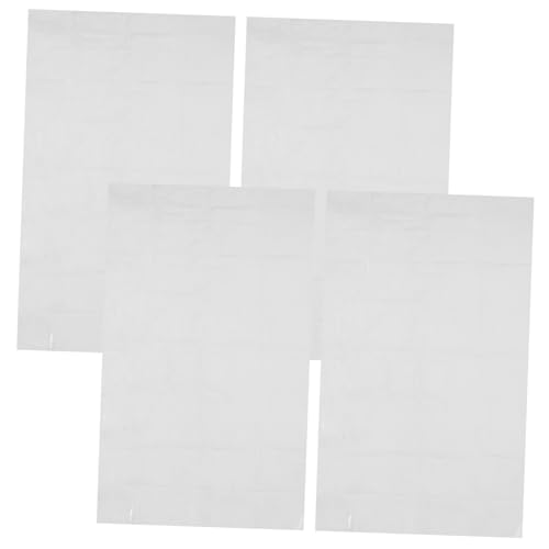 ULTECHNOVO 4pcs Extra Large Reusable Clear Storage Bags Multi-functional Pouch for Blankets Cushions Luggage Furniture Tear-resistant Pe Material x