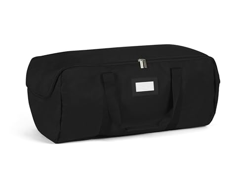 Covermates Keepsakes - Storage Duffel Bag - Heavy Duty Polyester - Reinforced Handles - Closet Storage, Black - color: Black Heavy Duty Polyester, size: 24W x 16D x 11H