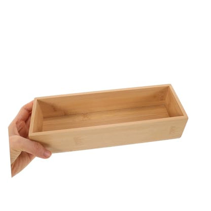 Bamboo Organizer Box for Home Lightweight Decorative Storage for Jewelry and Sundries Practical and Stylish Tabletop Display Without Lid