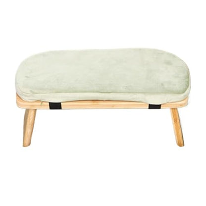 Kneeling Chair,Meditation Bench Kneeling Stool,Home Meditation Bench, Yoga Bench, Sports Sitting, etc., Bench with Cushion, Suitable for Women and Men for Home Meditation, Prayer, Yoga(Green) - color: Green