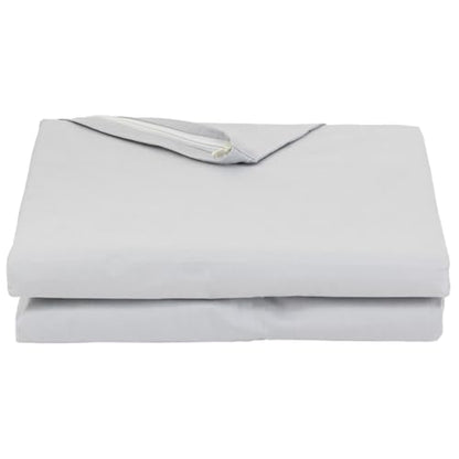 FULI 100% Cotton Zippered Futon Cover, Japanese Futon Mattress Cover, Shikibuton, Made in Japan (Twin XL, Gray) - color: Grey, size: Twin XL