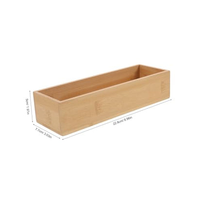 Bamboo Organizer Box for Home Lightweight Decorative Storage for Jewelry and Sundries Practical and Stylish Tabletop Display Without Lid